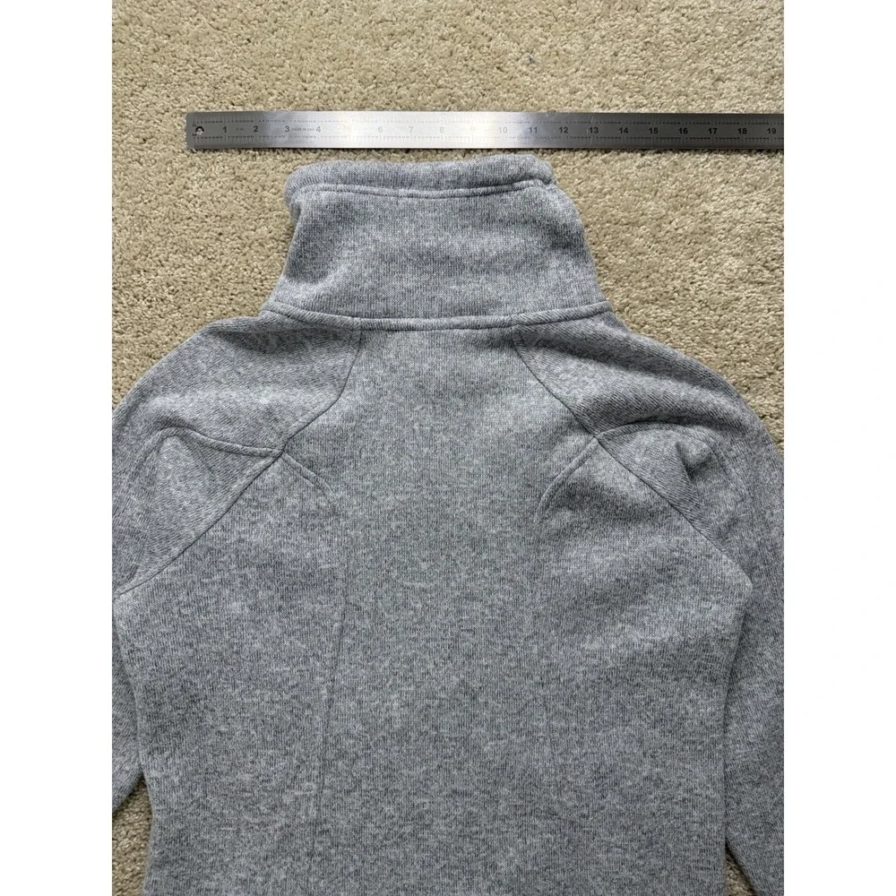 Avalanche Womens Thermal Knit Full Zip Fleece Lined Jacket Heather Gray Size M